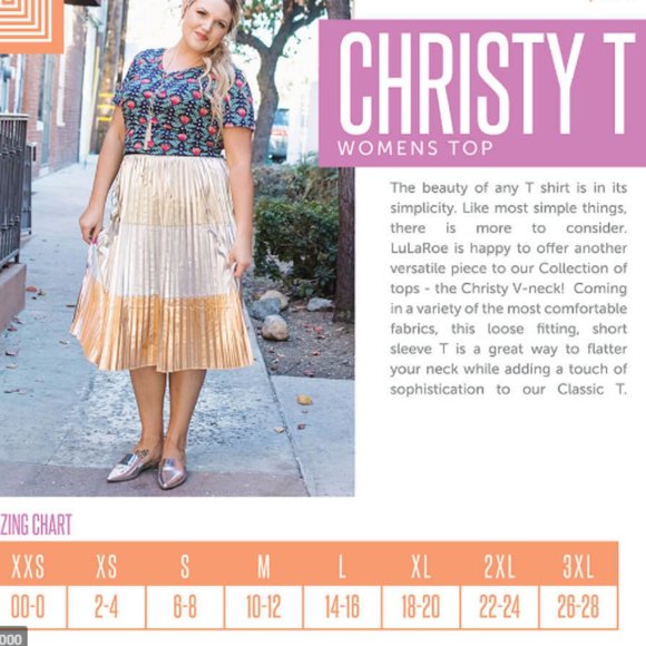 LuLaRoe Geometric Print Christy T - Picture 2 of 3